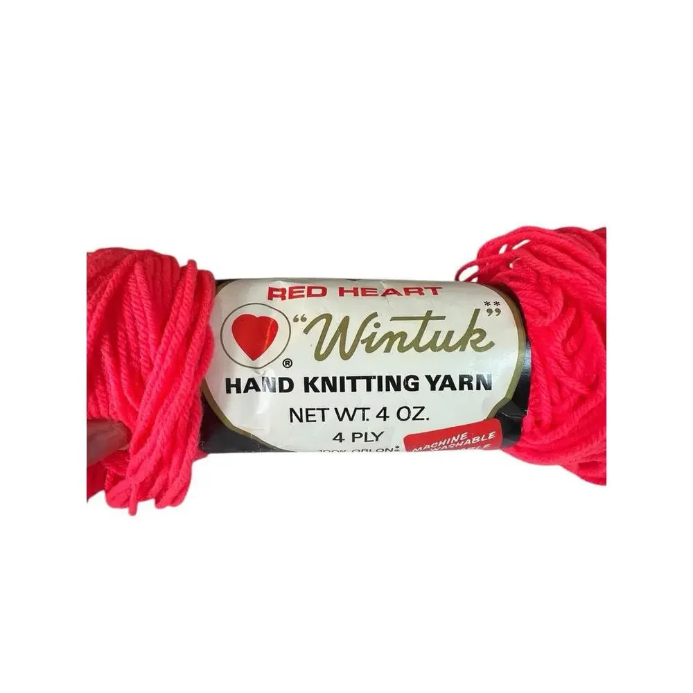 Vintage Red Heart Wintuk Orlon Acrylic Yarn - 1 Skein‎ Color Melon #900